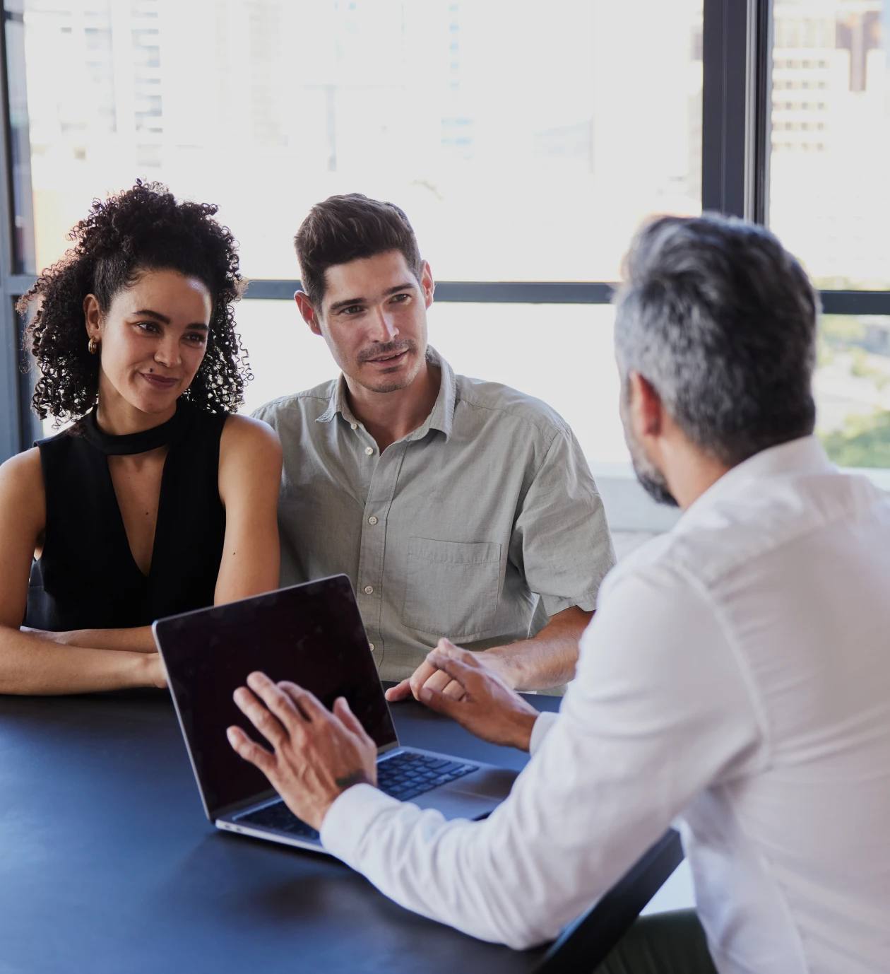 Couple meeting with financial advisor